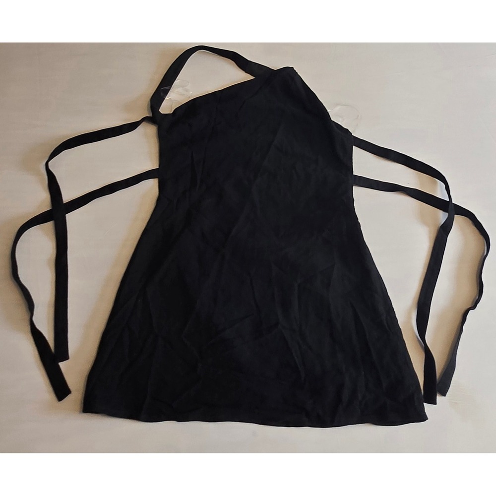 PepperMayo Emilee Tie Back Black Mini Dress Size S AU/UK‎